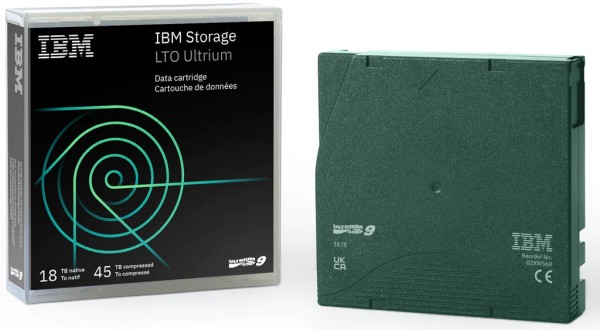 Original IBM 02XW569 , LTO9 / LTO Ultrium 9 , 18TB / 45TB Datenträger WORM