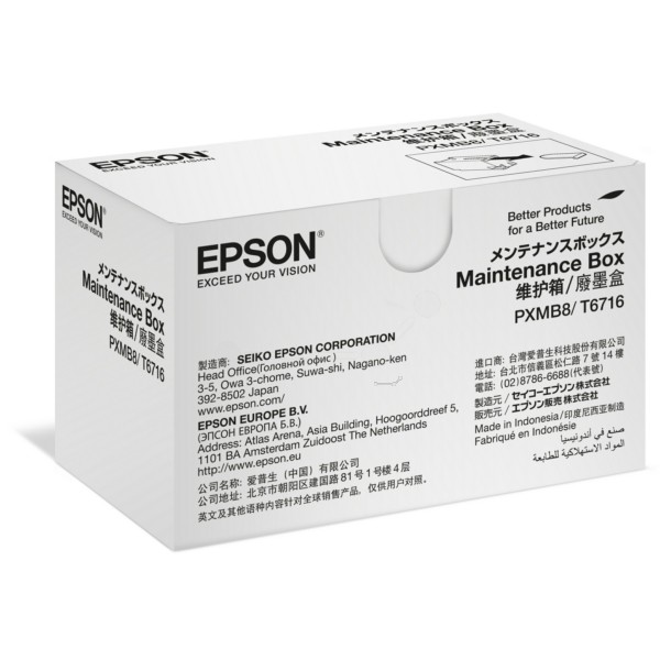 Original Epson C13T671600 / T6716 Resttintenbehälter 19,9 ml 50.000 Seiten