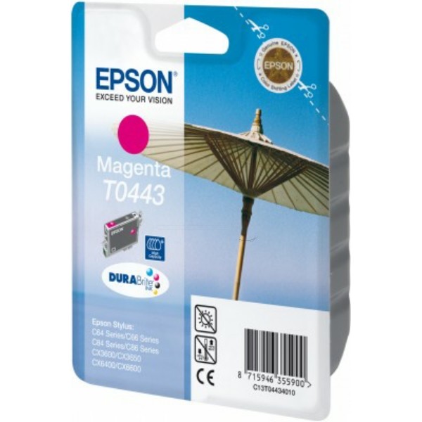 Original Epson C13T04434010 / T0443 Tintenpatrone magenta 13 ml 420 Seiten