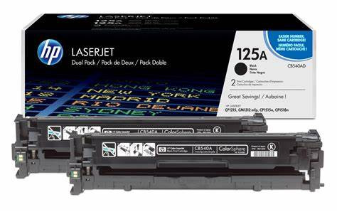 Original HP CB540AD / 125A Toner black Doppelpack 2.200 Seiten