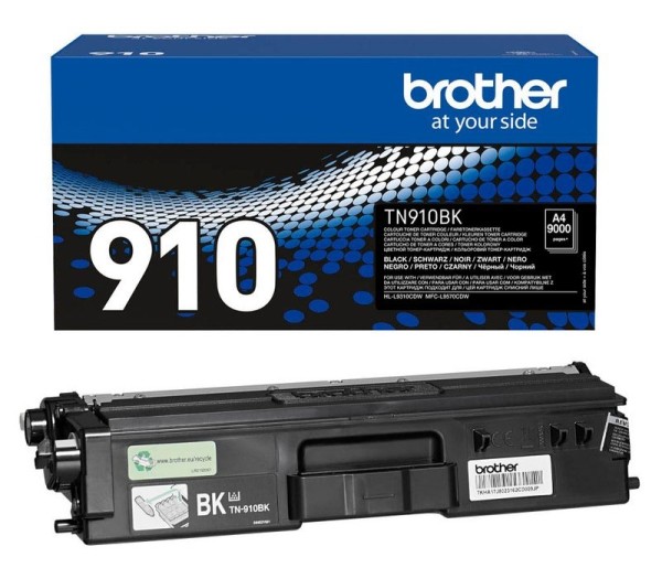 Original Brother TN-910BK Toner black 9.000 Seiten