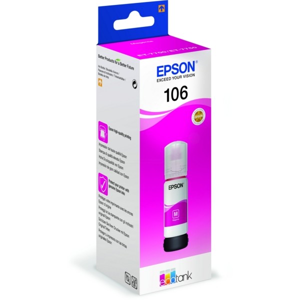 Original Epson C13T00R340 / 106 Tintenpatrone magenta 70 ml 5.000 Seiten
