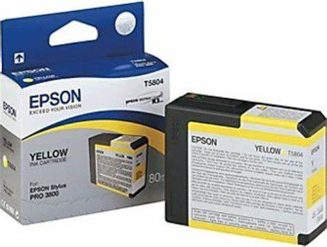 Original Epson C13T580400 / T5804 Tinte yellow 80 ml