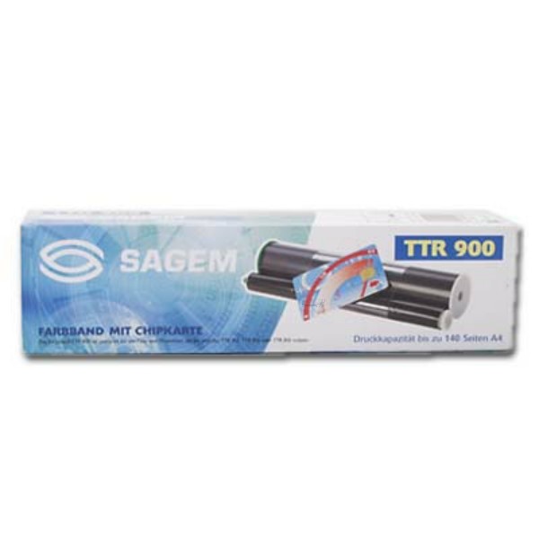 Original Sagem 236902123 / TTR 900 DUO Thermo-Transfer-Rolle Doppelpack 140 Seiten