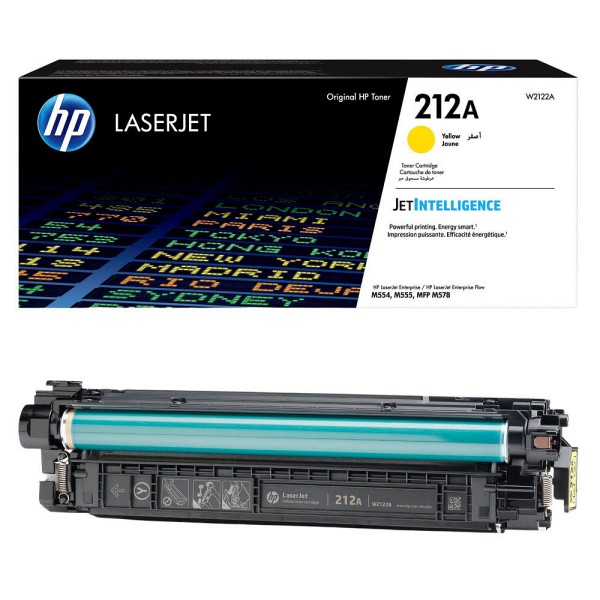 Original HP W2122A / 212A Tonerkartusche yellow 4.500 Seiten