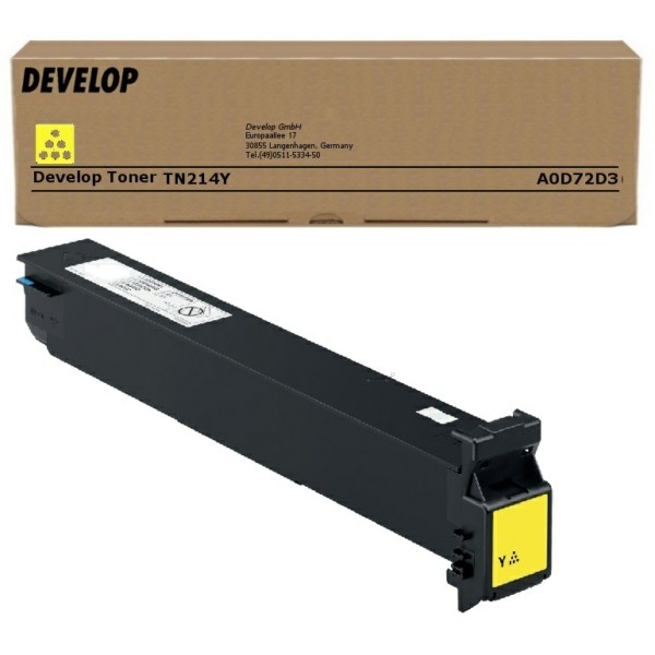 Original Develop A0D72D3 / TN-214 Y Toner gelb 18.500 Seiten