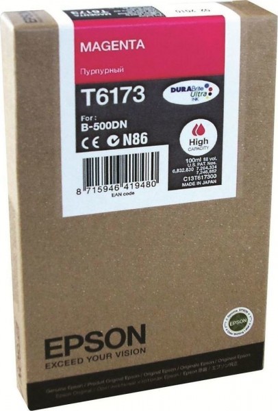 Original Epson C13T617300 / T6173 Tinte magenta High-Capacity 100 ml 7.000 Seiten
