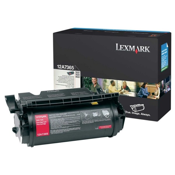 Original Lexmark 12A7365 Tonerkartusche schwarz 32.000 Seiten