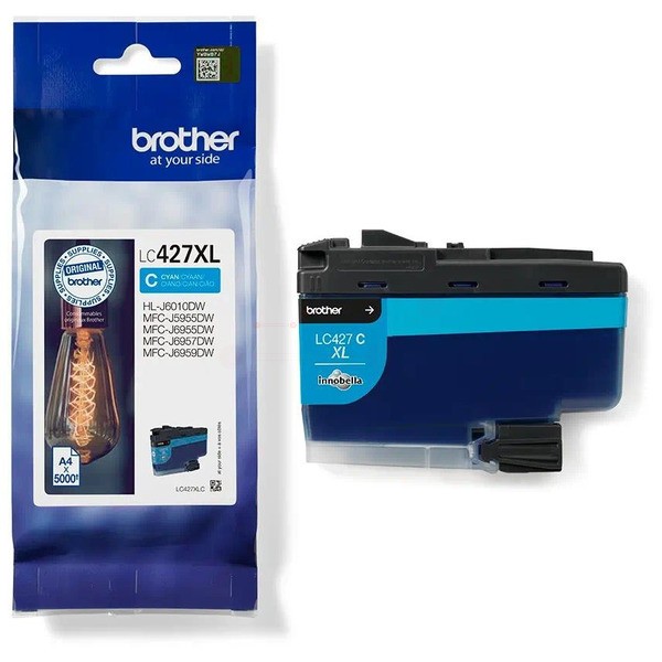 Original Brother LC-427XLC Tinte cyan High-Capacity 5.000 Seiten