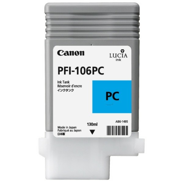 Original Canon 6625B001 / PFI-106 PC Tintenpatrone cyan hell 130 ml