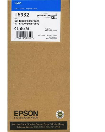 Original Epson C13T693200 / T6932 Tinte cyan 350 ml