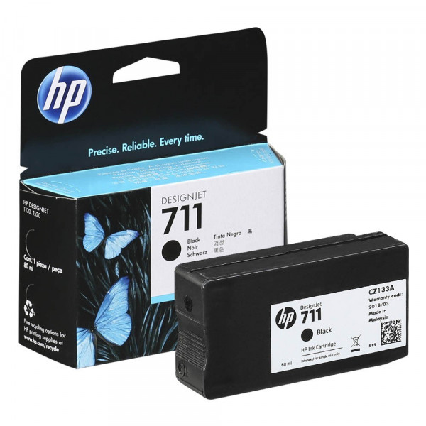 Original HP CZ133A / 711 Tinte black 80 ml