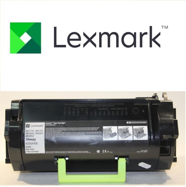Original Lexmark 62D2H0E / 622H Toner black return program 25.000 Seiten in neutralem Karton