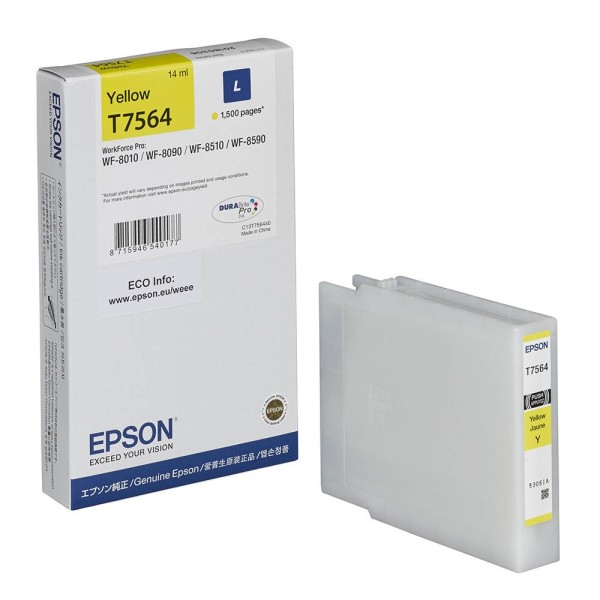 Original Epson C13T756440 / T7564 Tinte yellow 14 ml 1.500 Seiten