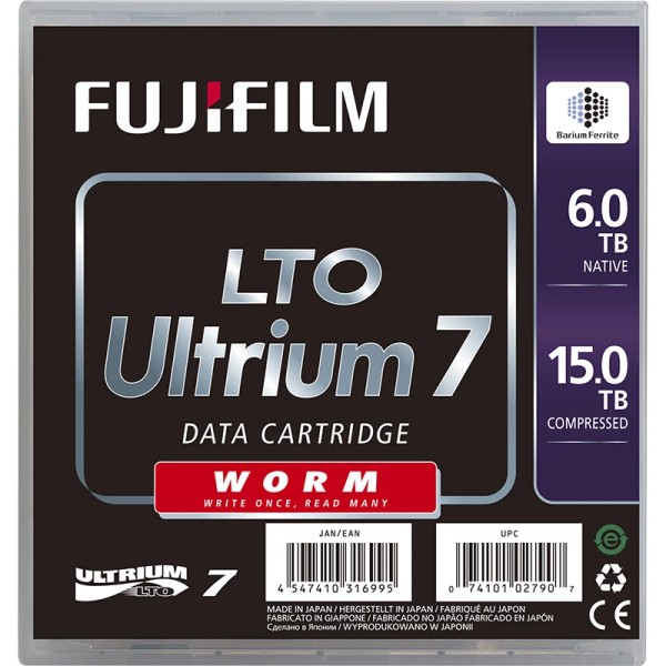 Original Fuji 16495661 , LTO7 / LTO Ultrium 7 , 6TB / 15TB Datenträger WORM
