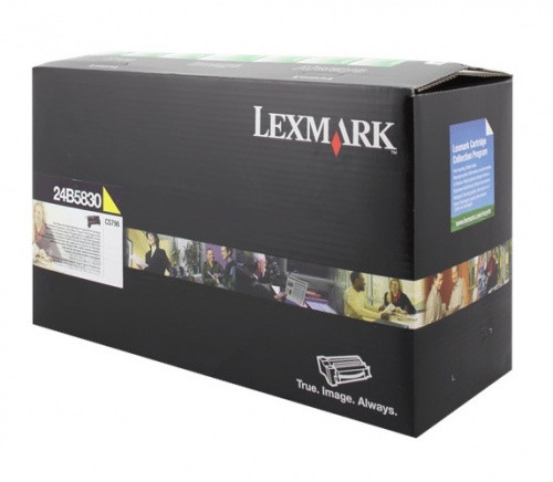 Original Lexmark 24B5830 Toner yellow 18.000 Seiten