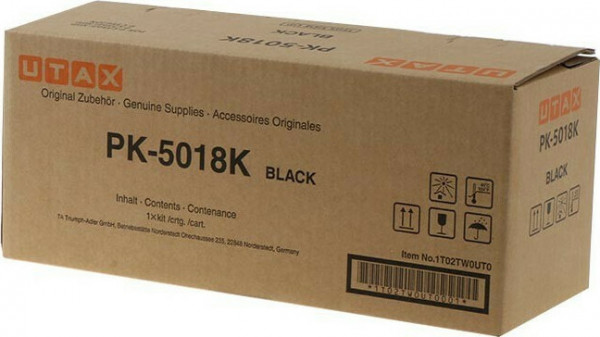 Original Utax 1T02TW0UT0 / PK-5018K Toner black 13.000 Seiten