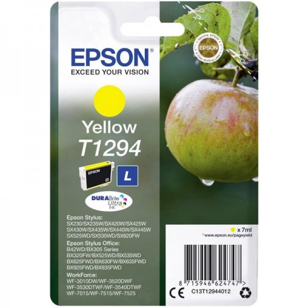 Original Epson C13T12944011 / T1294 Tinte yellow 515 Seiten