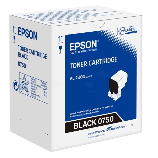 Original Epson C13S050750 / 0750 Toner-Kit schwarz 7.300 Seiten