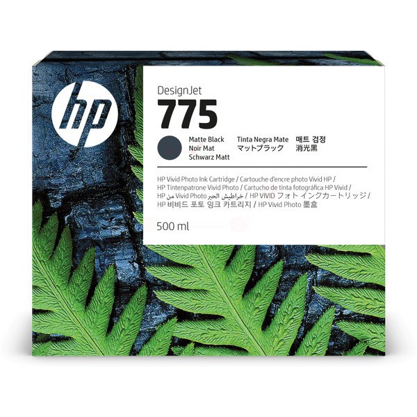 Original HP 1XB22A / 775 Tinte matt black 500 ml