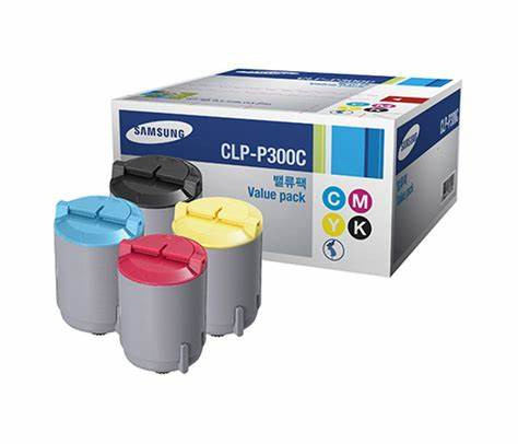 Original Samsung CLP-P300C Toner Rainbowkit (Inhalt: bk,c,m,y)