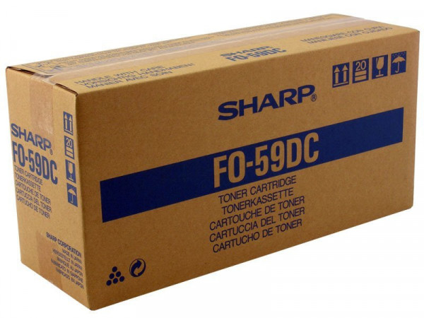 Original Sharp FO-59DC Toner black 6.000 Seiten