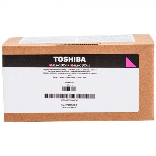 Original Toshiba 6B000000751 / T-305PM Toner magenta 3.000 Seiten