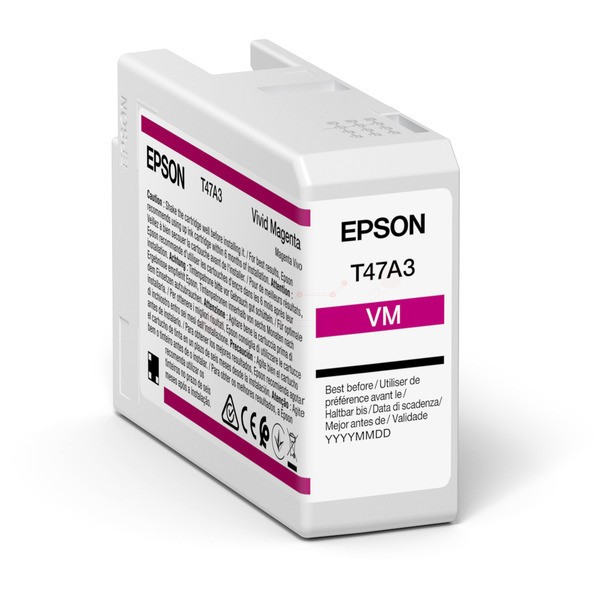 Original Epson C13T47A300 / T47A3 Tintenpatrone magenta 50 ml