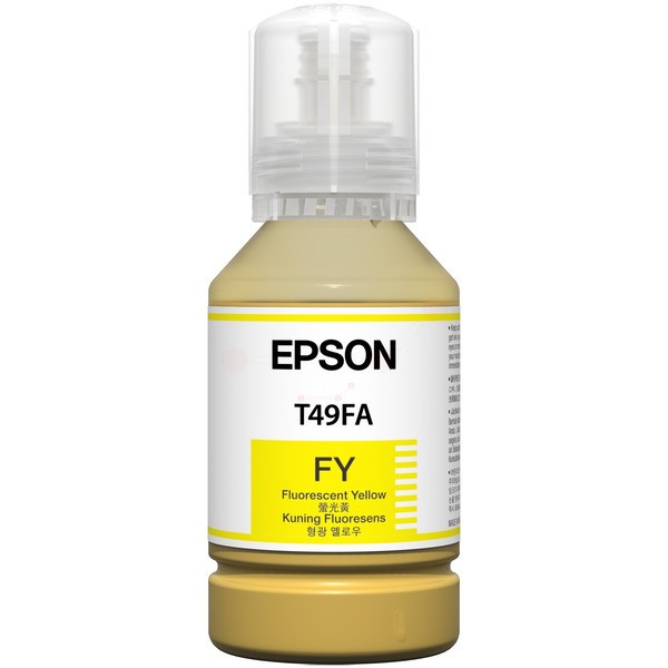 Original Epson C13T49F700 / T49F7 Tintenpatrone gelb fluoreszierend dye 140 ml