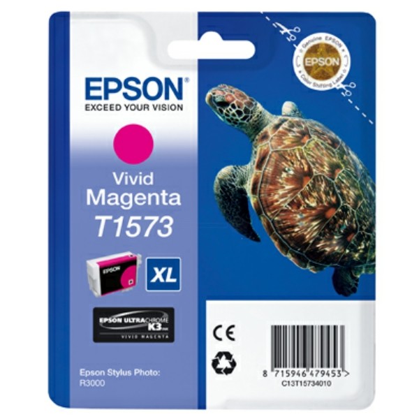 Original Epson C13T15734010 / T1573 Tintenpatrone magenta 25,9 ml