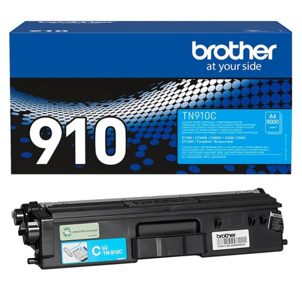 Original Brother TN-910C Toner cyan 9.000 Seiten