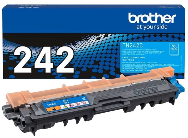 Original Brother TN-242C Toner cyan 1.400 Seiten