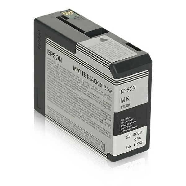 Original Epson C13T580800 / T5808 Tintenpatrone schwarz matt 80 ml