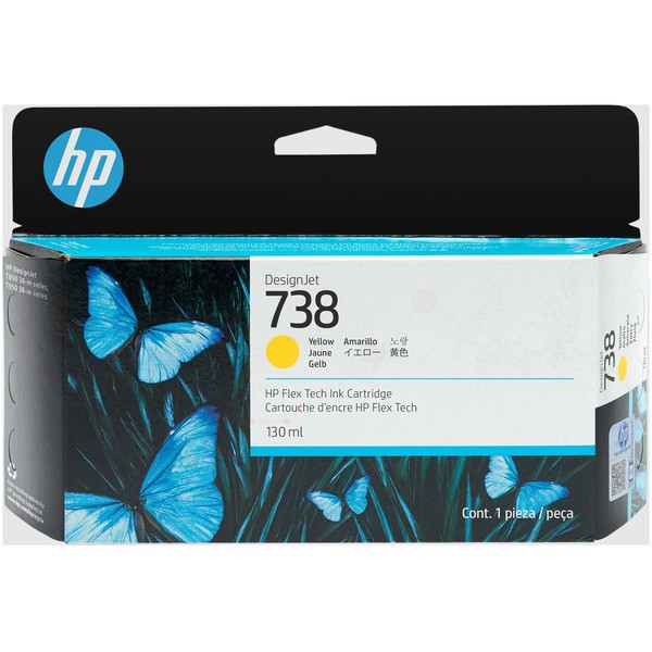 NEUOriginal HP 498N7A / 738 Tinte yellow 130 ml