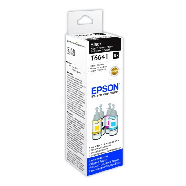 Original Epson C13T66414A / T6641 Tintenpatrone schwarz 70 ml 4.000 Seiten
