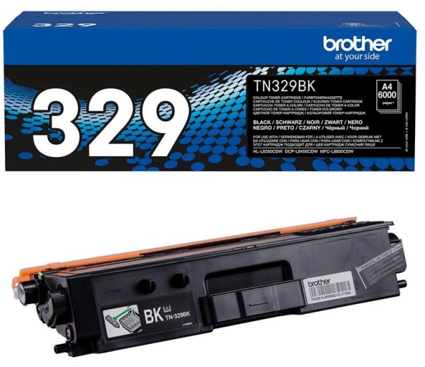 Original Brother TN-329BK Toner black 6.000 Seiten