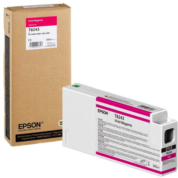 Original Epson C13T824300 / T8243 Tinte magenta 350 ml
