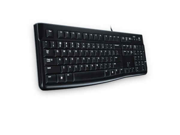 Tastatur mit Kabel, QWERTZ, schwarz