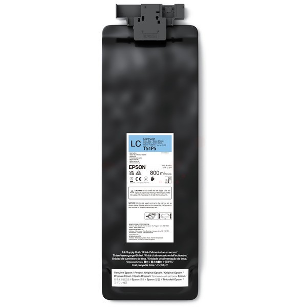 NEUOriginal Epson C13T51P500 / T51P5 Tinte cyan light 800 ml