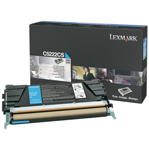 Original Lexmark C5222CS Toner-Kit cyan 3.000 Seiten