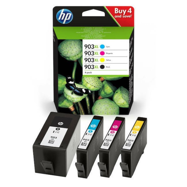 Original HP 3HZ51AE / 903XL Tinte MultiPack Bk,C,M,Y 21,5ml + 3x9,5ml