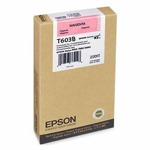 Original Epson C13T603B00 / T603 Tinte magenta 220 ml