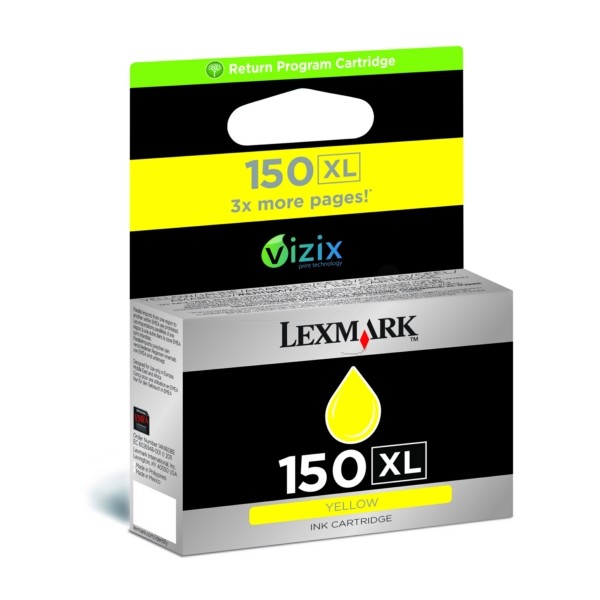 ABVERKAUF Original Lexmark 14N1618E / 150XL Tinte yellow High-Capacity return program 700 Seiten