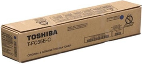 Original Toshiba 6AK00000114 / 6AG0002318 T-FC55EC Toner cyan 26.500 Seiten