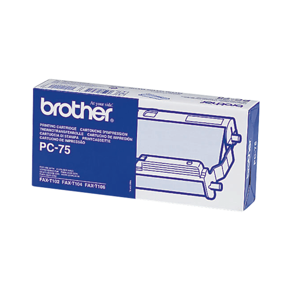 Original Brother PC75 Thermo-Transfer-Rolle mit Kassette 144 Seiten