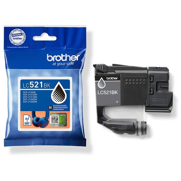 NEUOriginal Brother LC-521BK Tinte black 500 Seiten