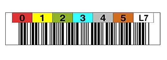 Etiketten für LTO-Cartridges Nummernkreis ab