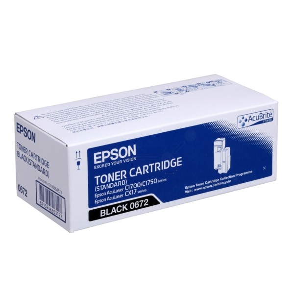 Original Epson C13S050672 / 0672 Toner schwarz 700 Seiten