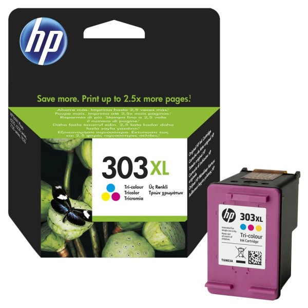 Original HP T6N03AE / 303XL Tinte color 10 ml