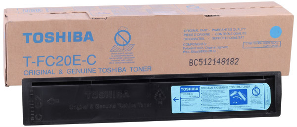 Original Toshiba 6AJ00000064 / T-FC20EC Toner cyan 16.800 Seiten